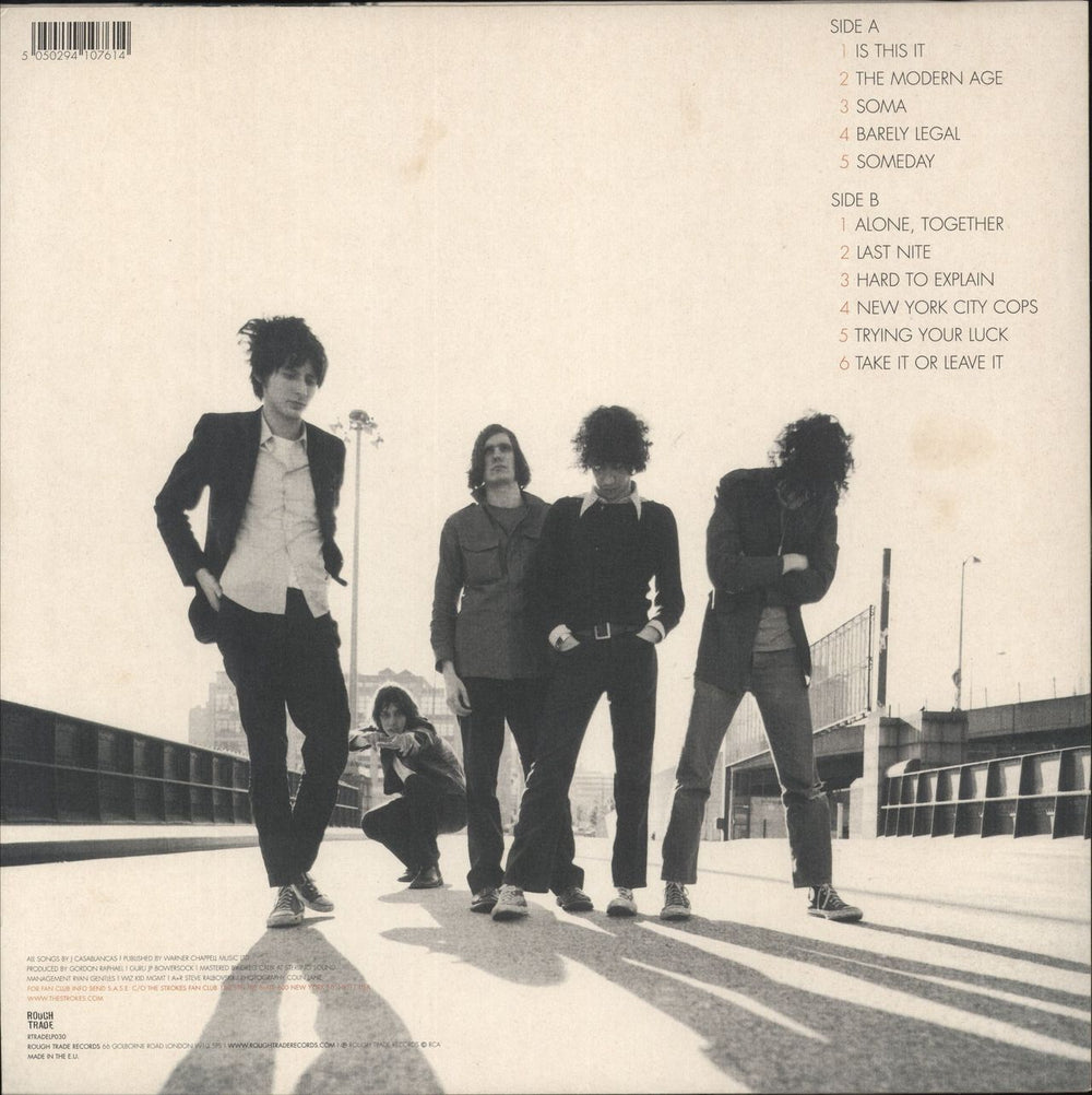 The Strokes Is This It? - EX UK vinyl LP album (LP record) 5050294107614