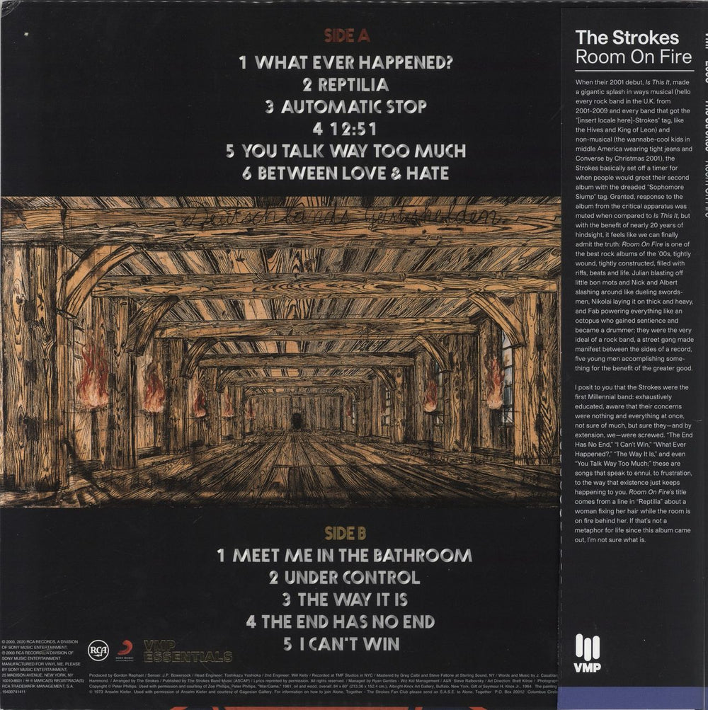 The Strokes Room On Fire - 180gm 'Bathroom Tile' Colour Vinyl US vinyl LP album (LP record)