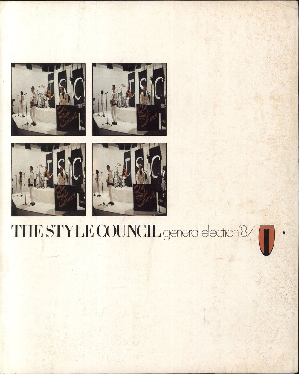 The Style Council General Election '87 UK tour programme TOUR PROGRAMME