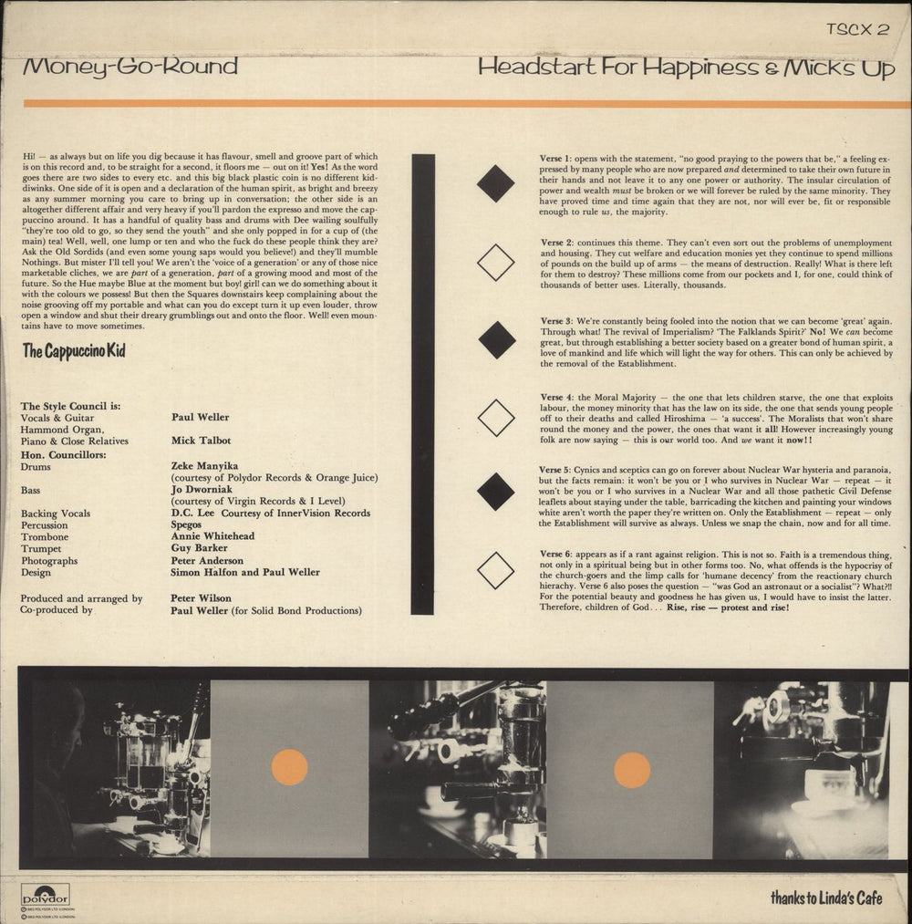 The Style Council Money Go Round UK 12" vinyl single (12 inch record / Maxi-single)