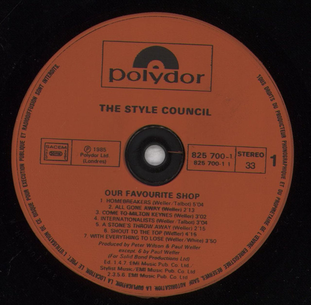 The Style Council Our Favourite Shop French vinyl LP album (LP record) STYLPOU842823