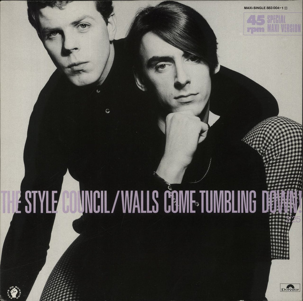 The Style Council Walls Come Tumbling Down German 12" vinyl single (12 inch record / Maxi-single) 883004-1