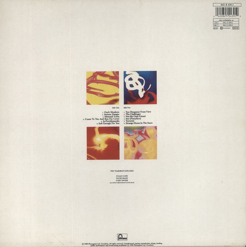 The Teardrop Explodes Everybody Wants To Shag... The Teardrop Explodes UK vinyl LP album (LP record) 042284243919