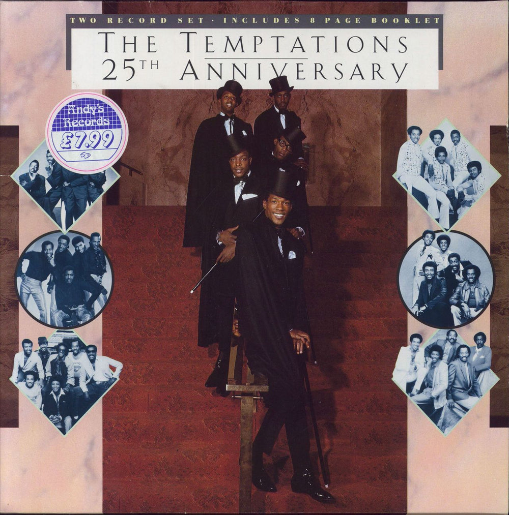 The Temptations 25th Anniversary German 2-LP vinyl record set (Double LP Album) WL72435(2)