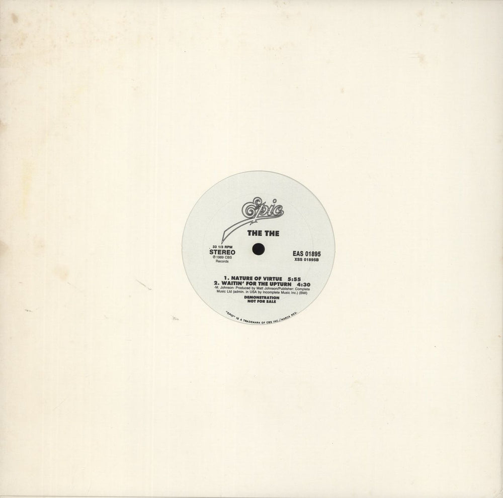 The The Kingdom Of Rain US Promo 12" vinyl single (12 inch record / Maxi-single)