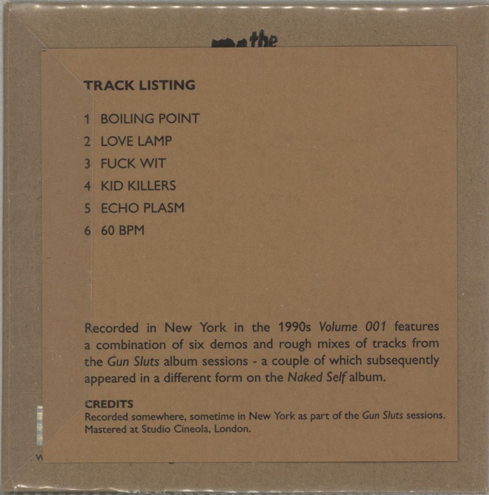 The The Official Bootleg - Volume 001 UK CD-R acetate