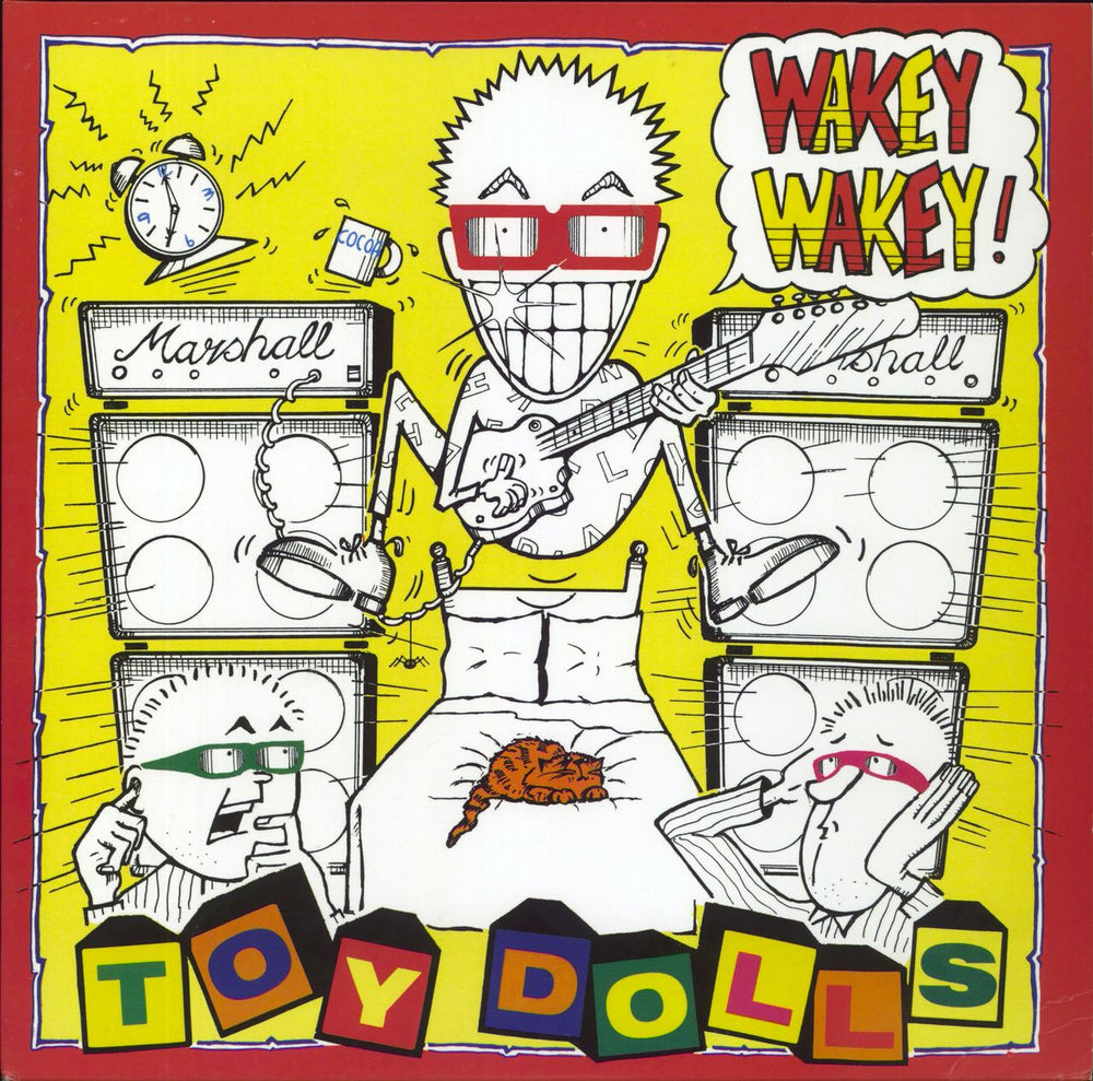 The Toy Dolls (70s) Wakey Wakey! - Red Vinyl UK vinyl LP album (LP record) LETV510LP