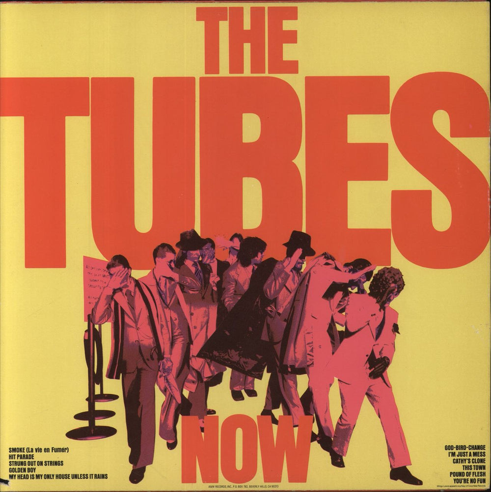 The Tubes Now US vinyl LP album (LP record)