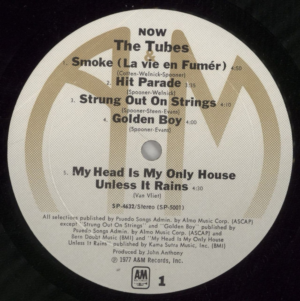 The Tubes Now US vinyl LP album (LP record) TBELPNO423056