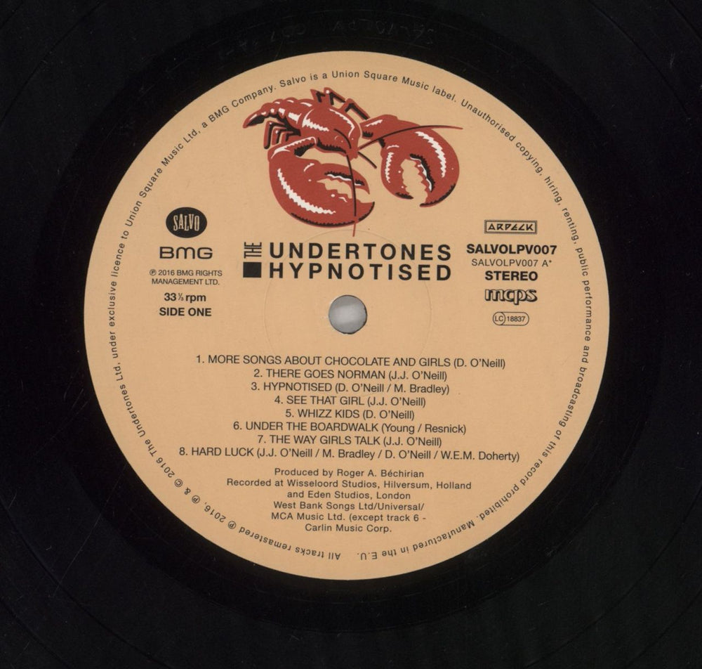 The Undertones Hypnotised US vinyl LP album (LP record) UDTLPHY859114