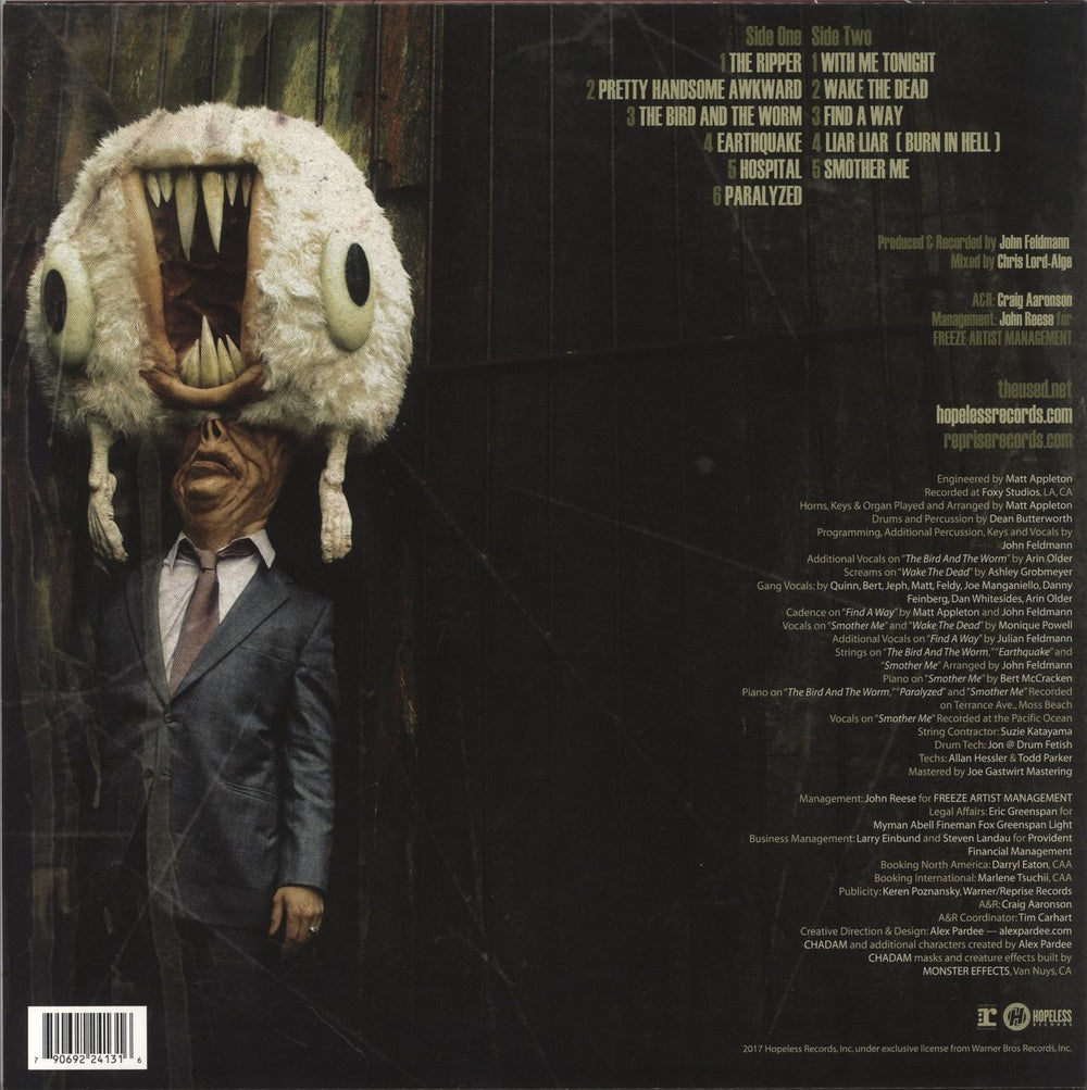 The Used Lies For The Liars US vinyl LP album (LP record) 790692241316