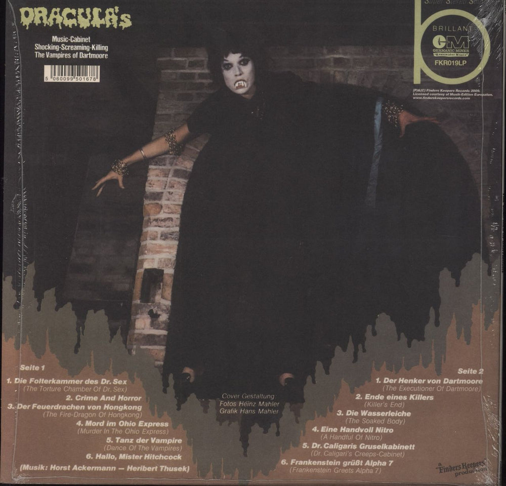 The Vampires Of Dartmoore Dracula's Music Cabinet UK vinyl LP album (LP record)