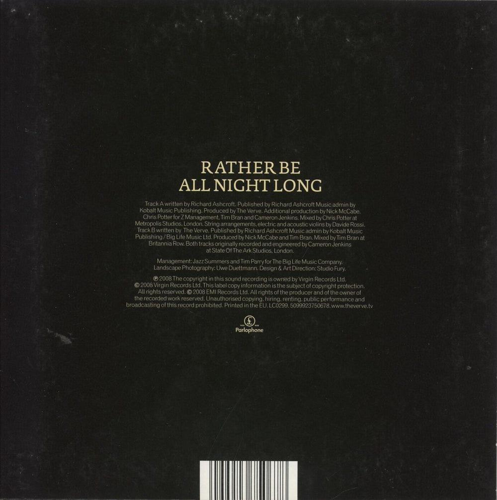 The Verve Rather Be - 1/2 - Clear Vinyl UK 7" vinyl single (7 inch record / 45) 5099923750678