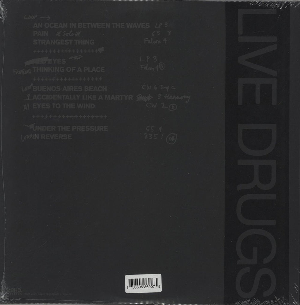 The War On Drugs Live Drugs - Purple Opaque Vinyl - Sealed UK 2-LP vinyl record set (Double LP Album) 656605369075