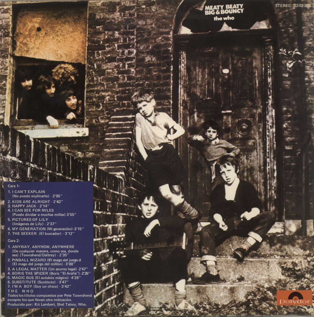The Who Meaty Beaty Big And Bouncy Spanish vinyl LP album (LP record)