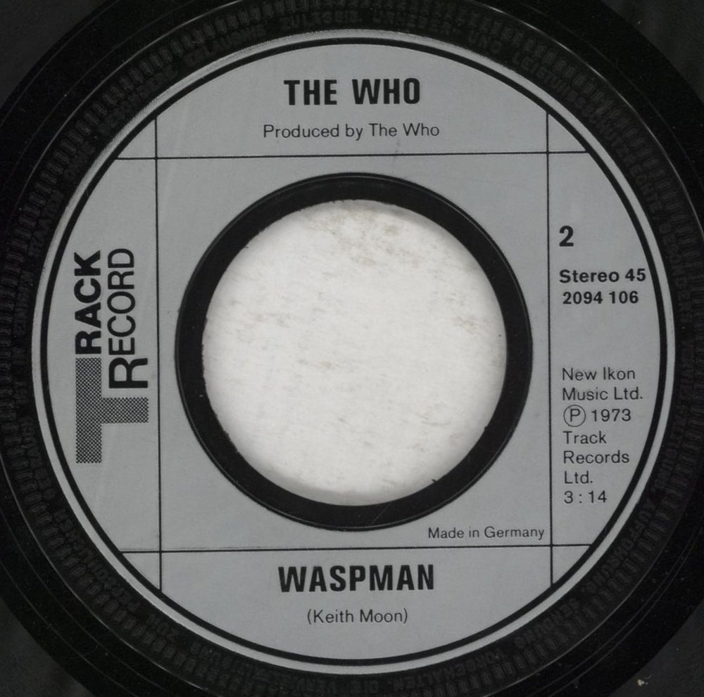 The Who The Relay German 7" vinyl single (7 inch record / 45)