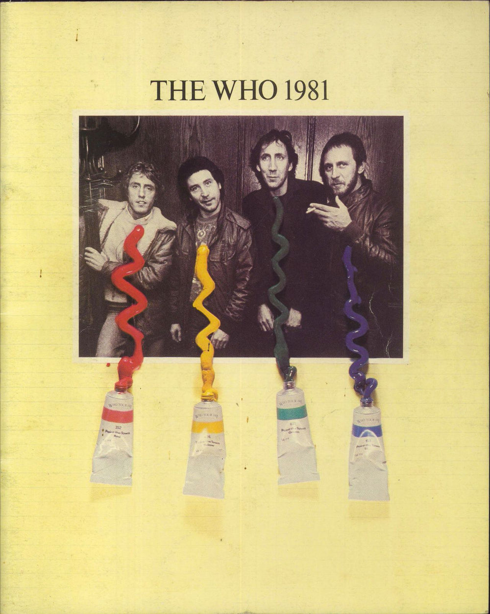 The Who The Who 1981 UK tour programme TOUR PROGRAMME