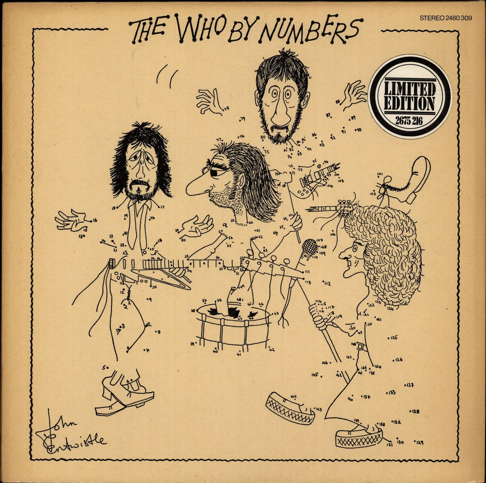 The Who The Who By Numbers - Stickered sleeve German vinyl LP album (LP record) 2480309