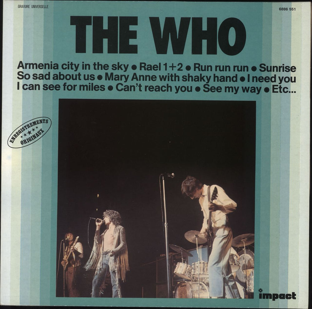 The Who The Who French vinyl LP album (LP record) 6886551