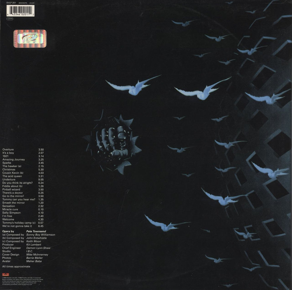 The Who Tommy - 180gm Vinyl UK 2-LP vinyl record set (Double LP Album) 643346020112