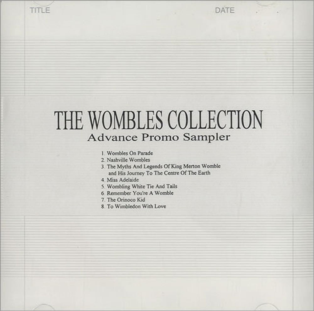 The Wombles The Wombles Collection - Album Sampler UK Promo CD-R acetate CD-R ACETATE