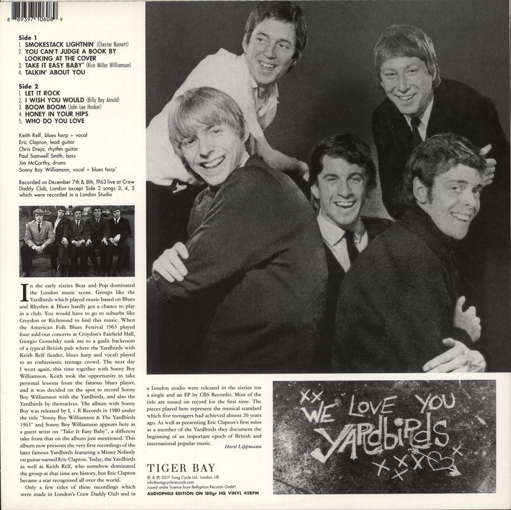 The Yardbirds London 1963: The First Recordings! - 180gm Vinyl UK vinyl LP album (LP record) 889397106089