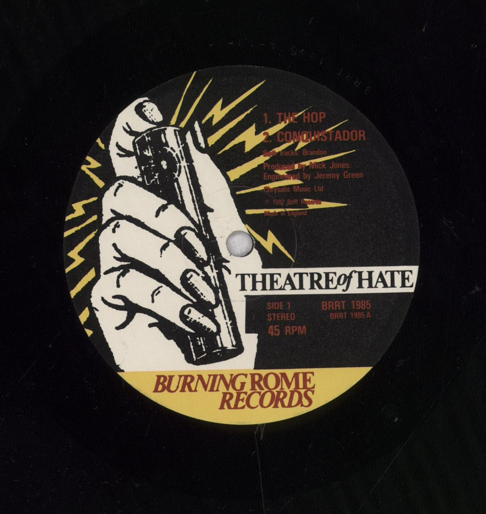 Theatre Of Hate The Hop UK 12" vinyl single (12 inch record / Maxi-single)