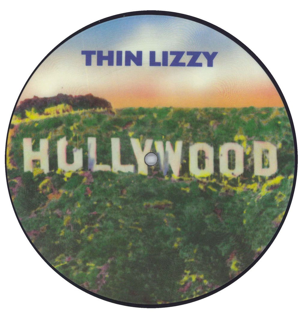 Thin Lizzy Hollywood UK 7" vinyl picture disc (7 inch picture disc single) LIZPD10