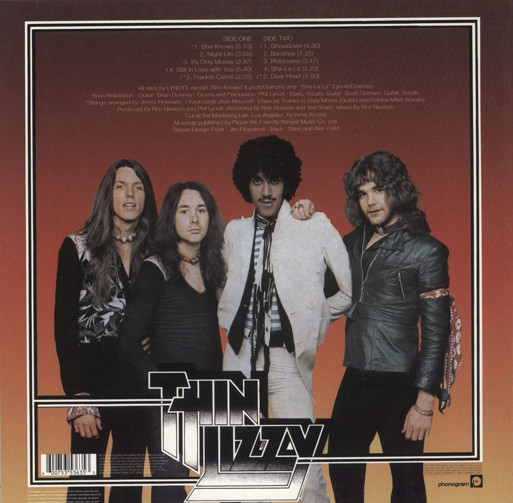 Thin Lizzy Nightlife - 180 Gram Vinyl UK vinyl LP album (LP record) 600753536353