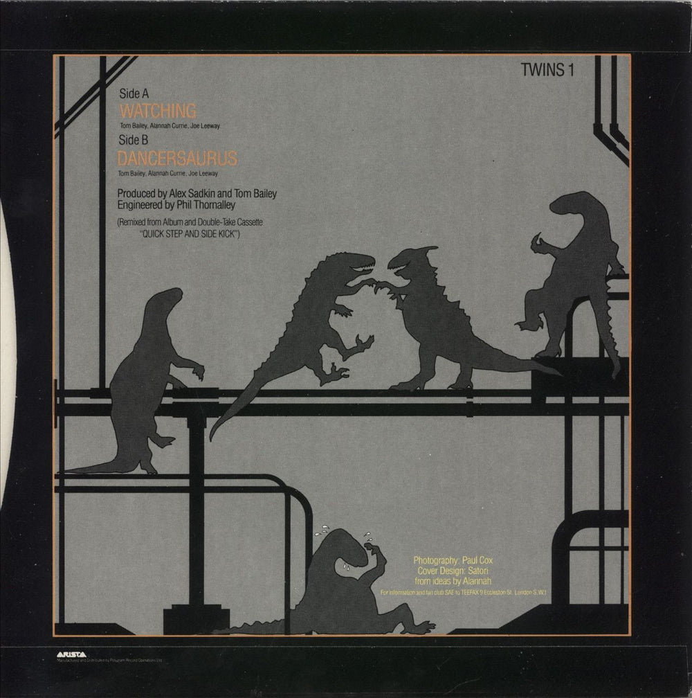 Thompson Twins Watching UK 7" vinyl single (7 inch record / 45)