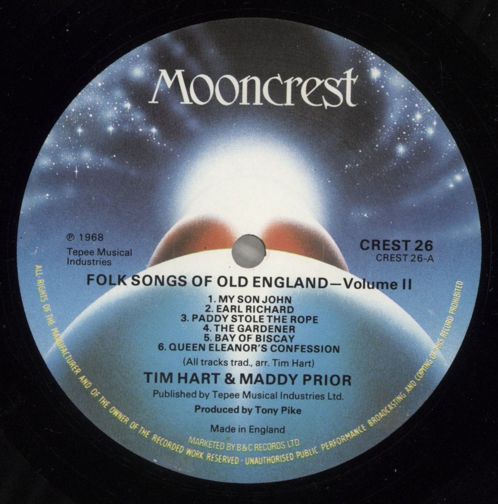 Tim Hart & Maddy Prior Folk Songs Of Olde England Volume II - Alternate cover UK vinyl LP album (LP record) T&MLPFO718298