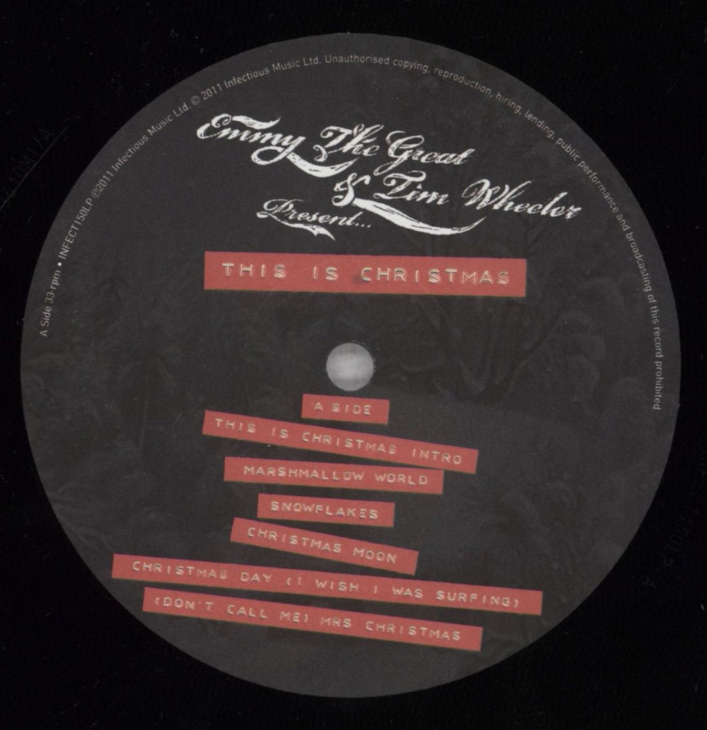 Tim Wheeler This Is Christmas UK vinyl LP album (LP record) XN4LPTH836121