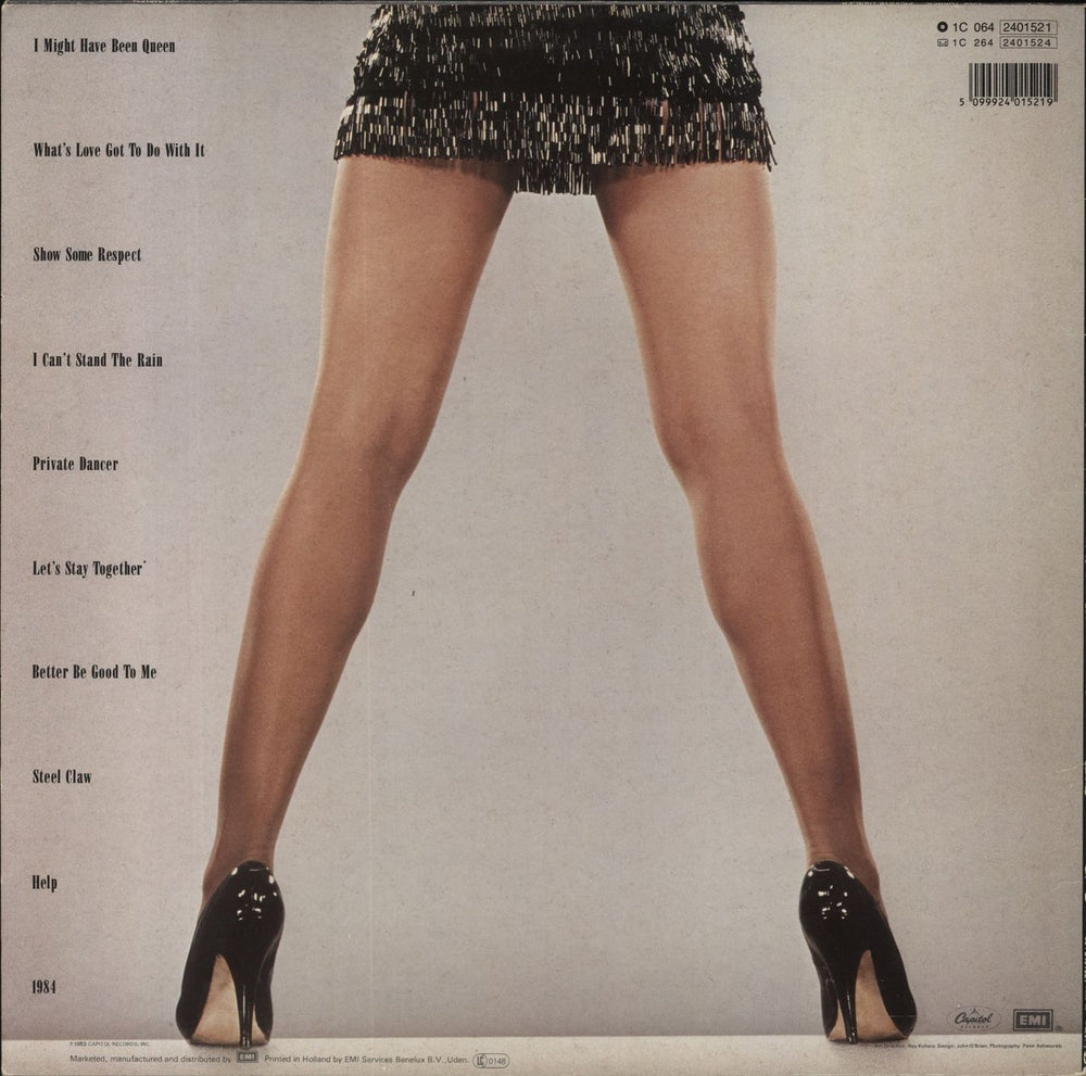 Tina Turner Private Dancer - White Label Test Pressing German vinyl LP album (LP record)