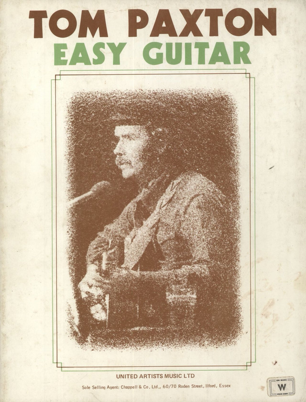 Tom Paxton Easy Guitar UK sheet music 163-2-014