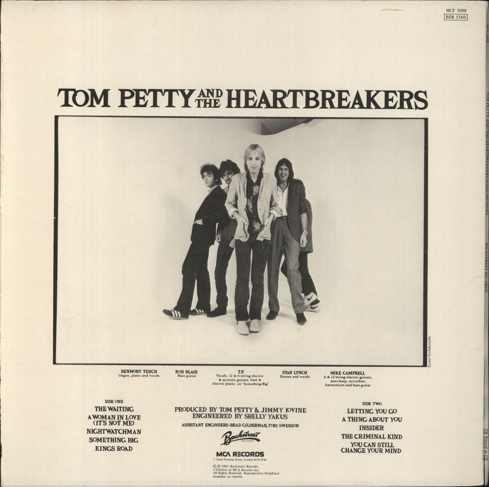 Tom Petty & The Heartbreakers Hard Promises + Insert - EX UK vinyl LP album (LP record)