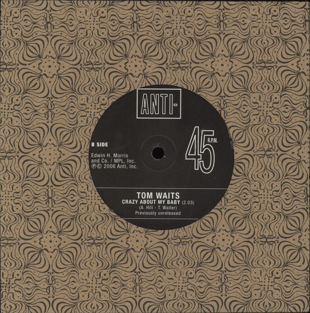 Tom Waits Lie To Me UK Promo 7" vinyl single (7 inch record / 45)