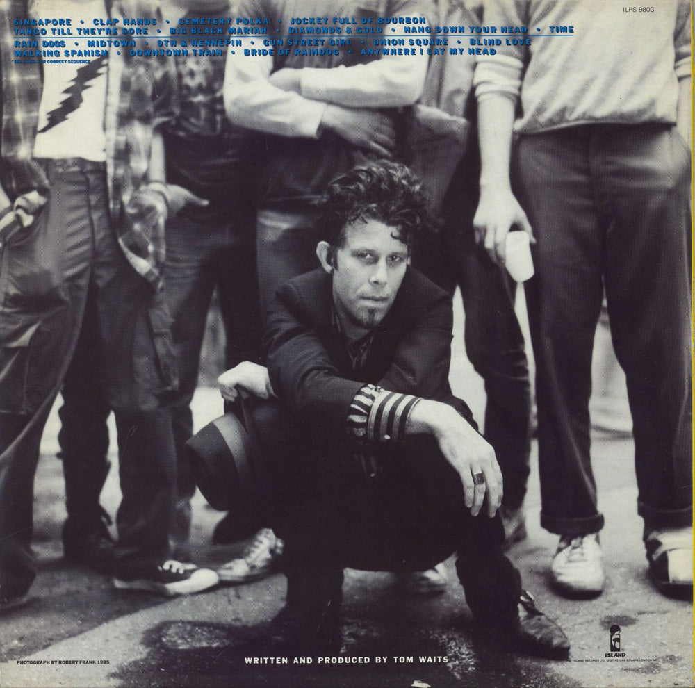 Tom Waits Rain Dogs - EX UK vinyl LP album (LP record)
