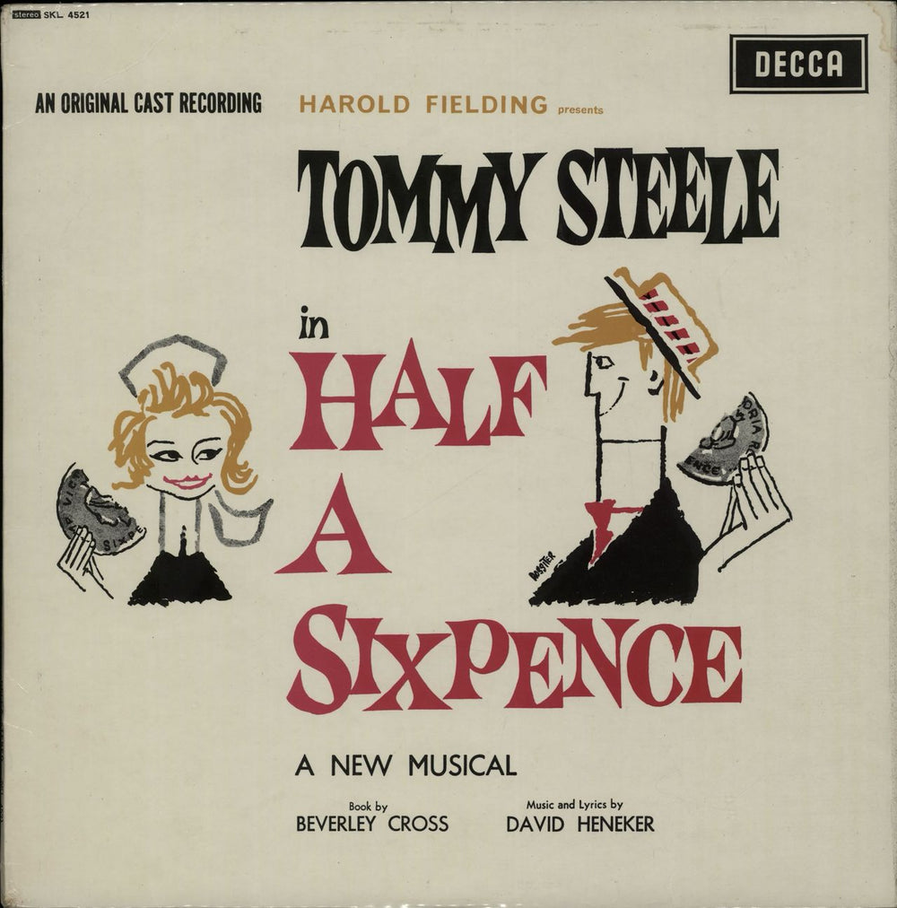 Tommy Steele Half A Sixpence UK vinyl LP album (LP record) SKL4521