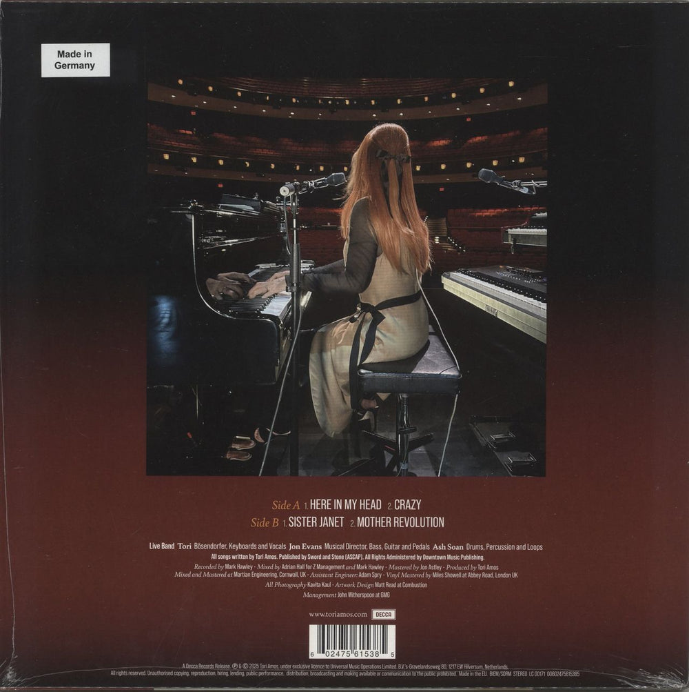 Tori Amos Diving Deeper Live - RSD 2025 - Sealed UK 12" vinyl single (12 inch record / Maxi-single) 602475615385