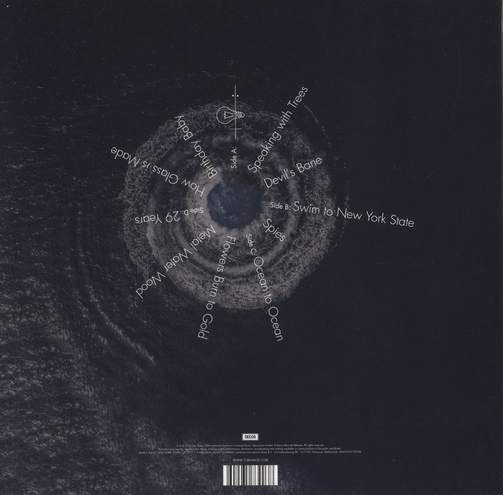 Tori Amos Ocean To Ocean - Black Vinyl UK 2-LP vinyl record set (Double LP Album) 602435739038