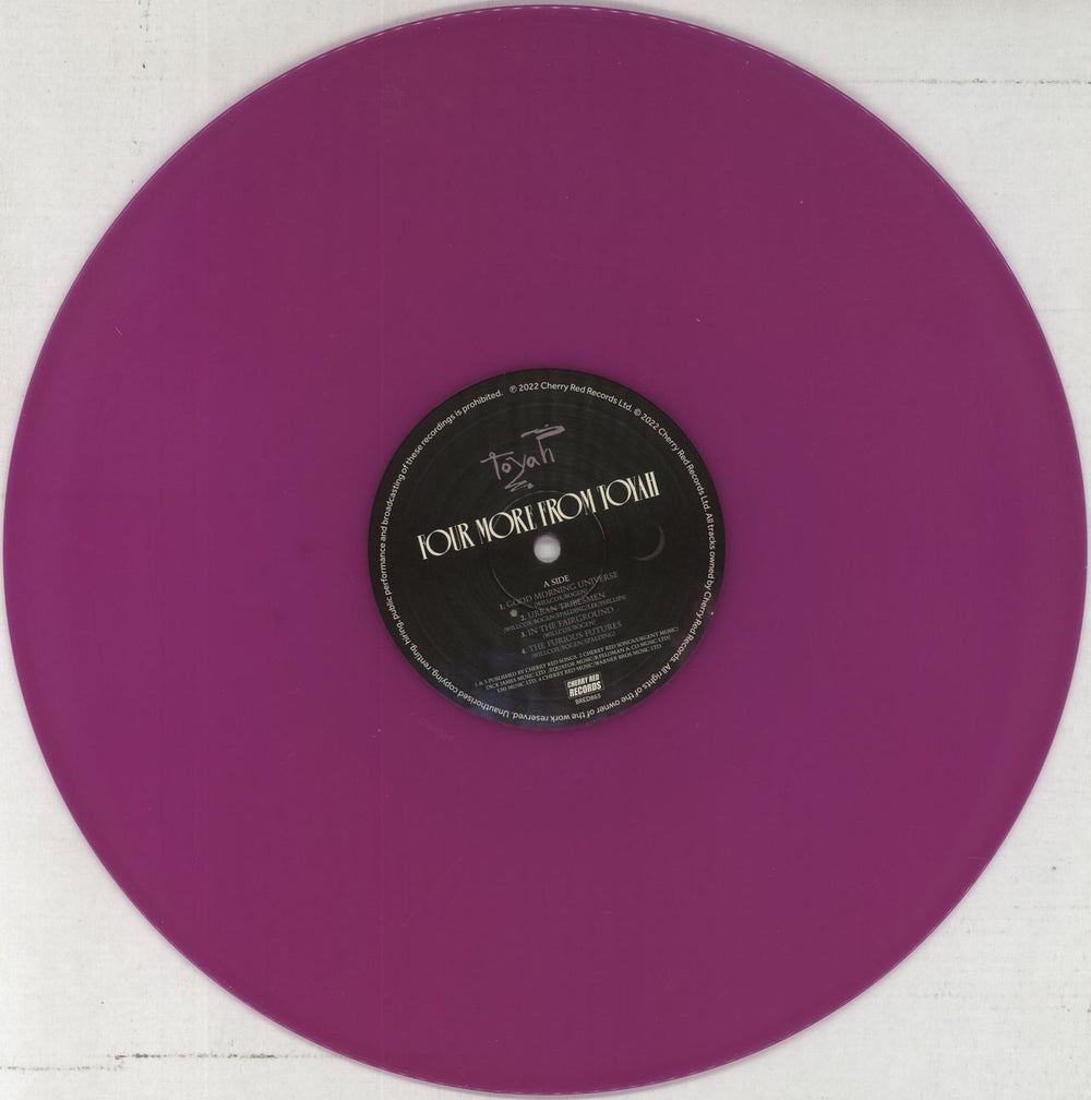 Toyah Four More From Toyah - Neon Violet Vinyl UK vinyl LP album (LP record) TYHLPFO859377