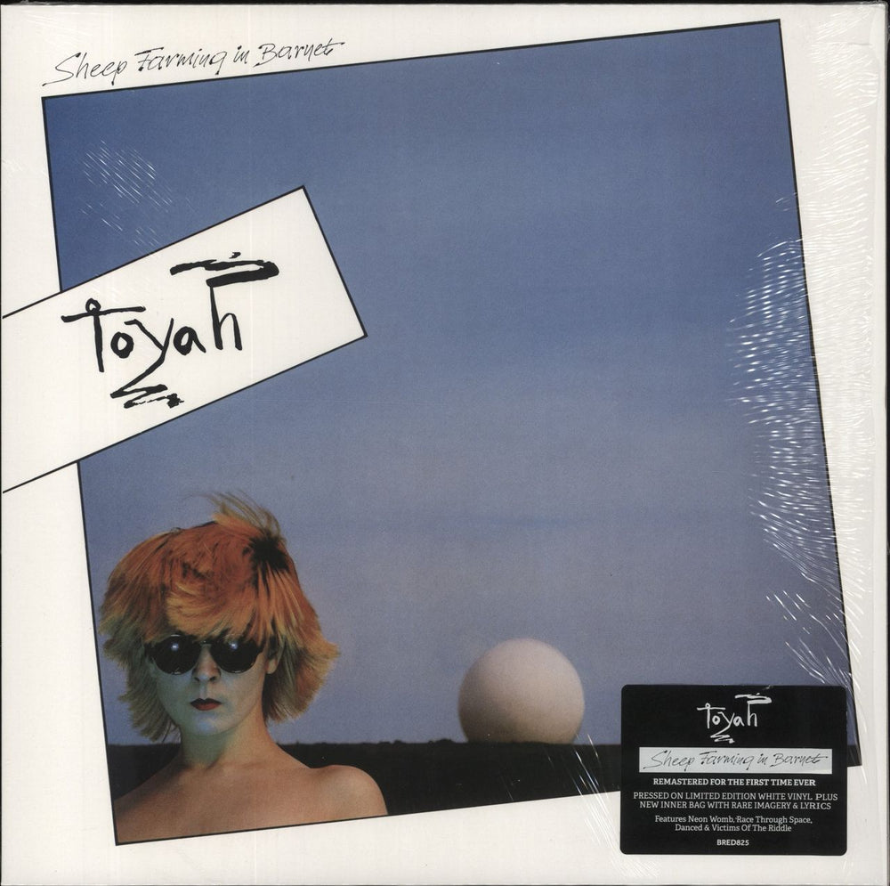 Toyah Sheep Farming In Barnet - White Vinyl UK vinyl LP album (LP record) BRED825