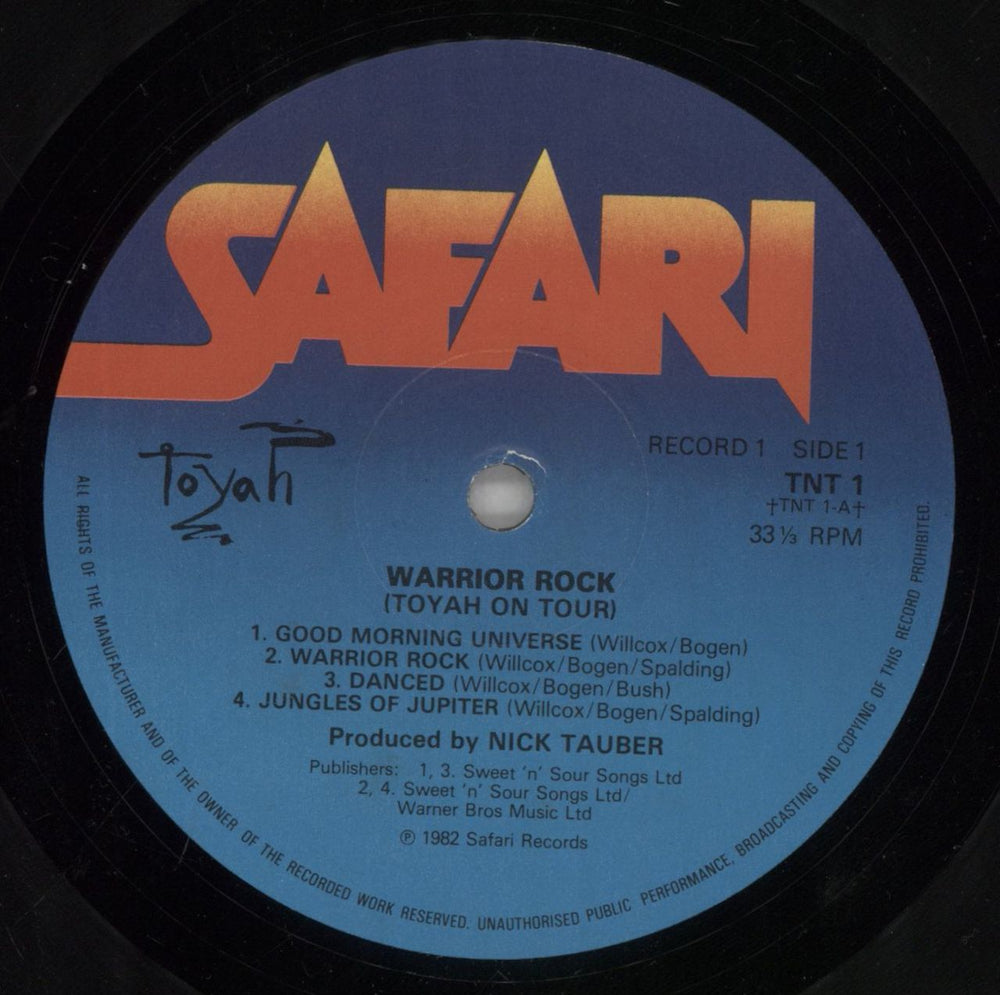 Toyah Warrior Rock - Toyah On Tour UK 2-LP vinyl record set (Double LP Album) TYH2LWA231848