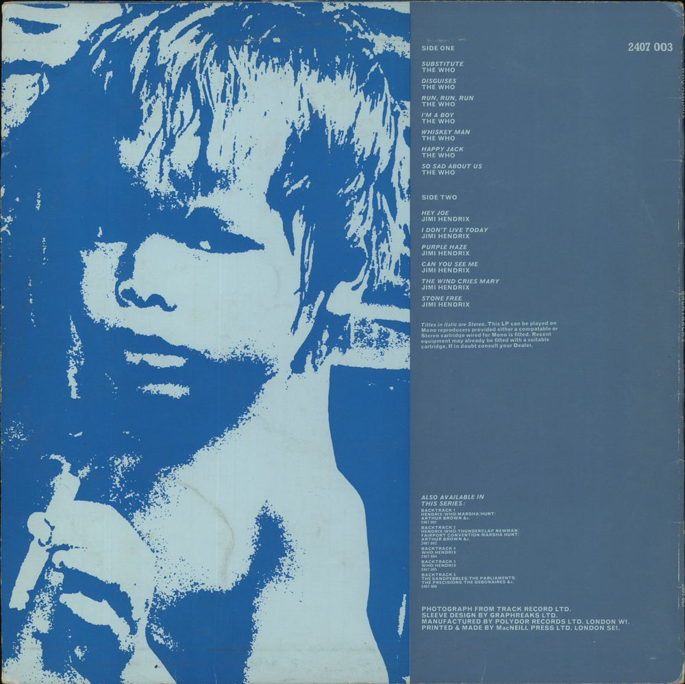 Track Records Backtrack 3 - EX UK vinyl LP album (LP record)