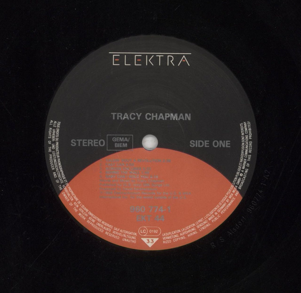 Tracy Chapman Tracy Chapman - 1st - EX UK vinyl LP album (LP record) TRALPTR756385