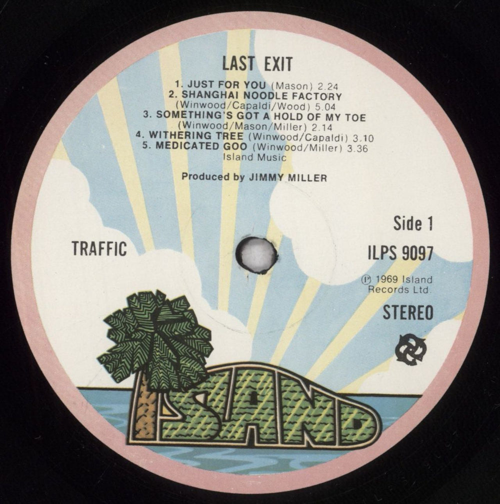 Traffic Last Exit - Sunrise label UK vinyl LP album (LP record) TRFLPLA546972