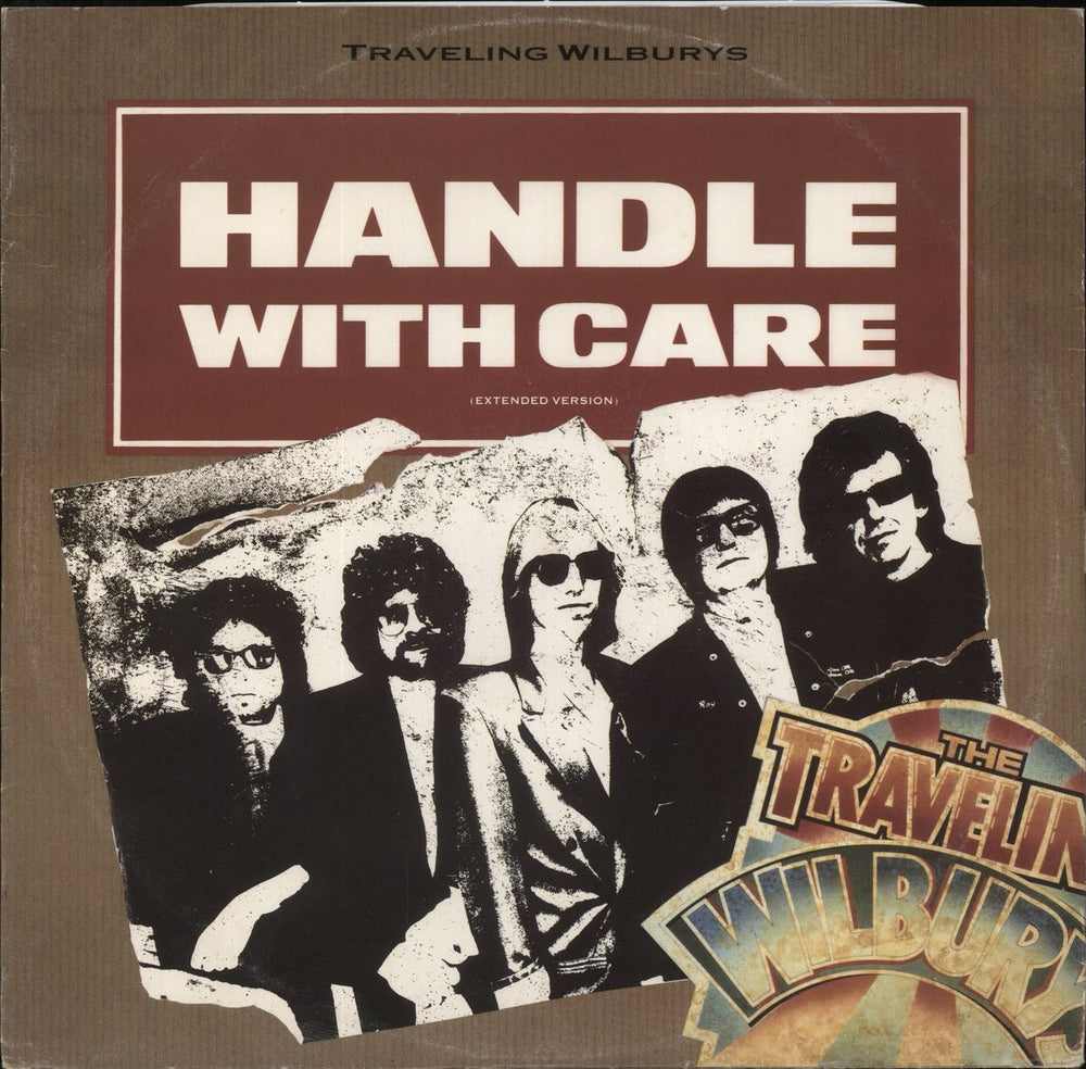 Traveling Wilburys Handle With Care - EX UK 12" vinyl single (12 inch record / Maxi-single) W7732T