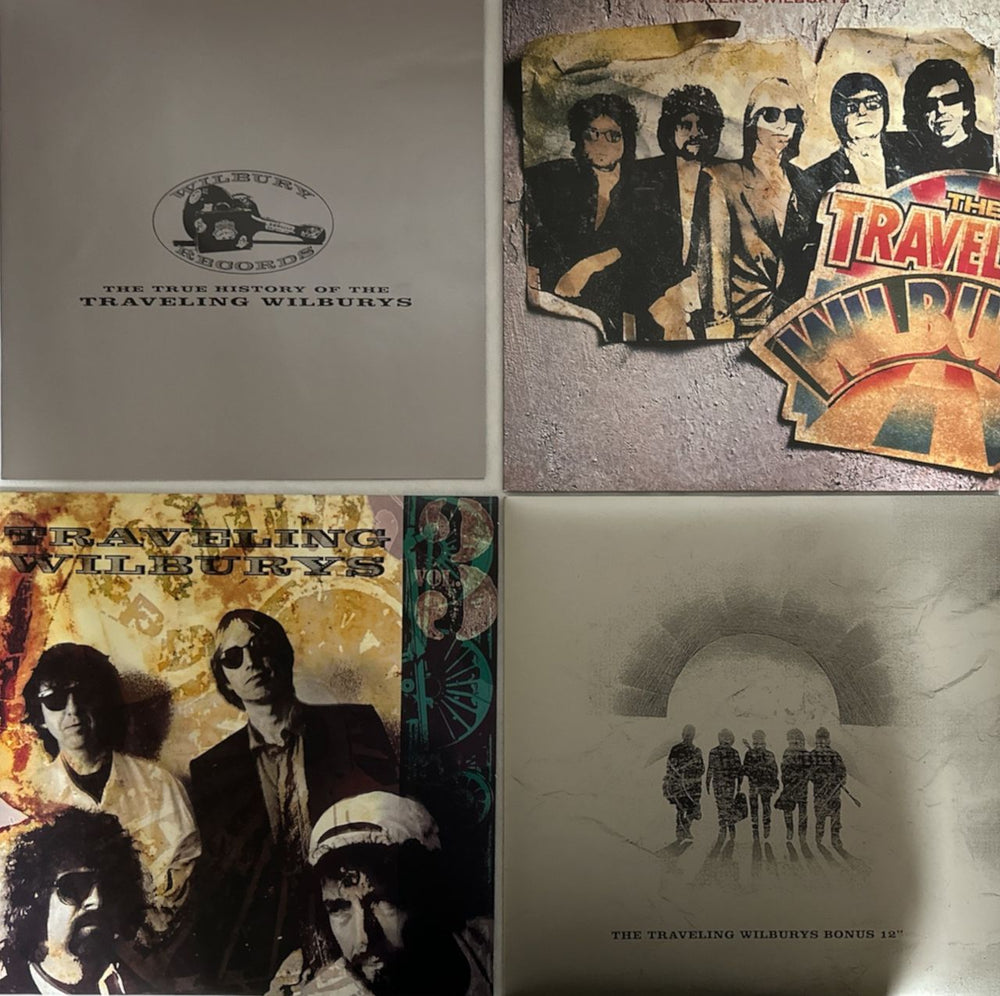 Traveling Wilburys The Traveling Wilburys Collection + Hype-Stickers US 3-LP vinyl record set (Triple LP Album) TRV3LTH830119