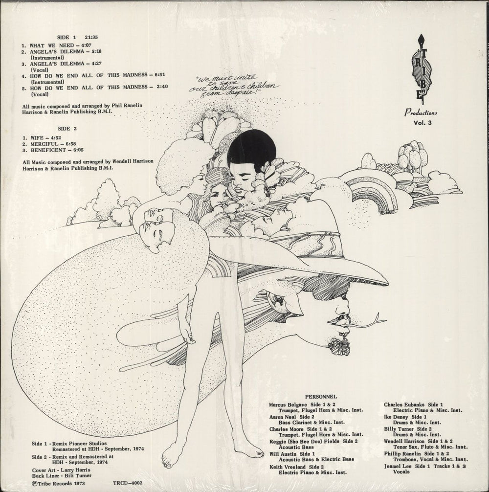 Tribe A Message From The Tribe - Sealed US vinyl LP album (LP record)