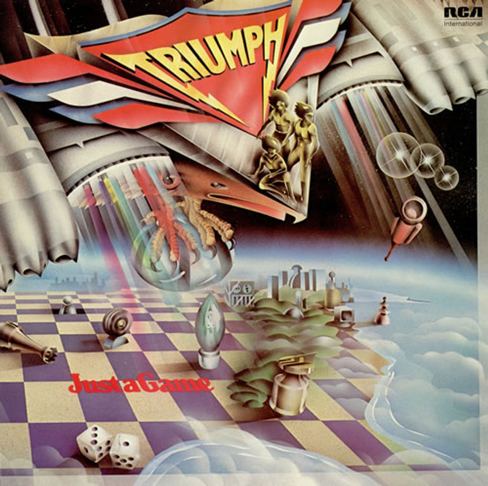 Triumph Just A Game UK vinyl LP album (LP record) INTS5154